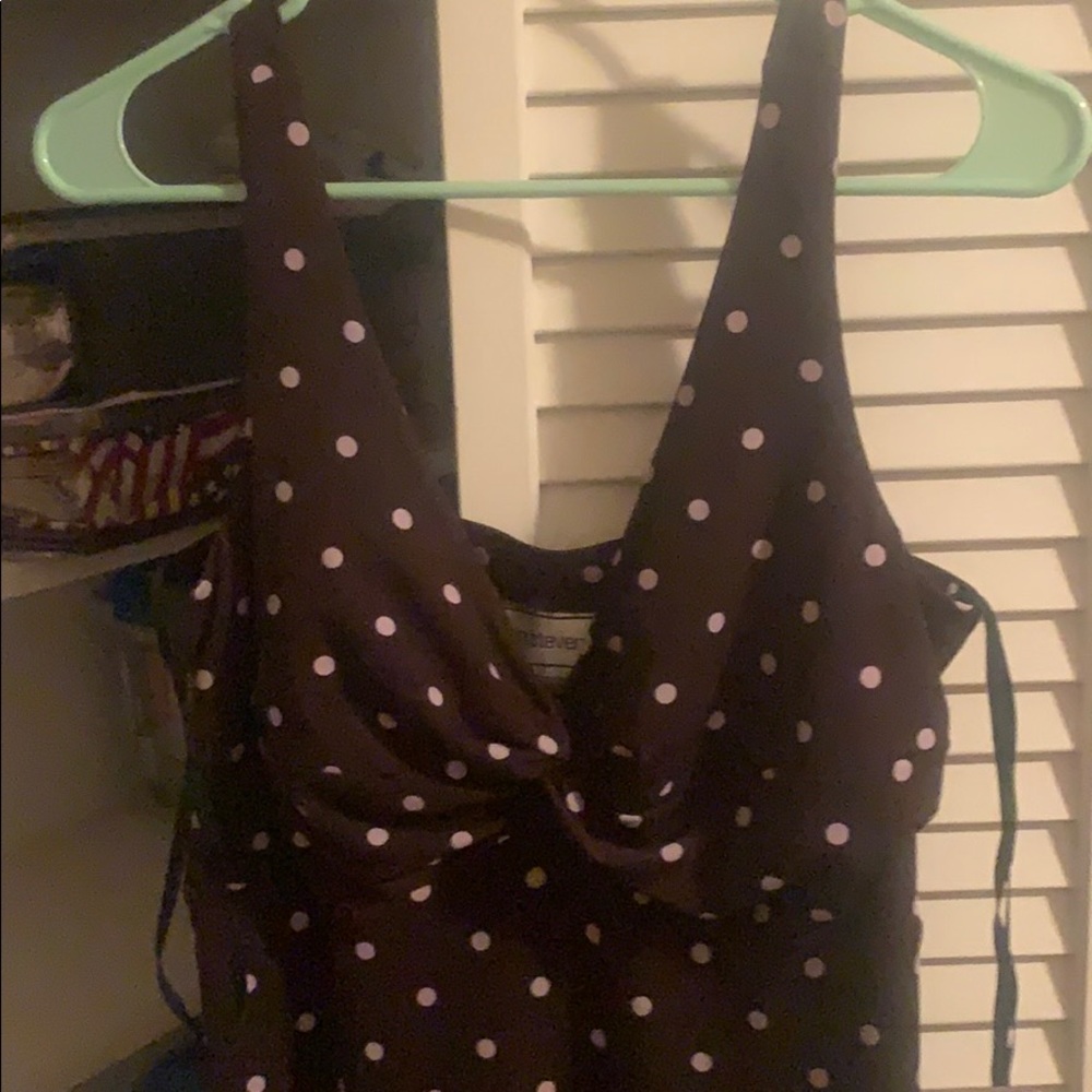 Pretty woman polka dot polo match dress